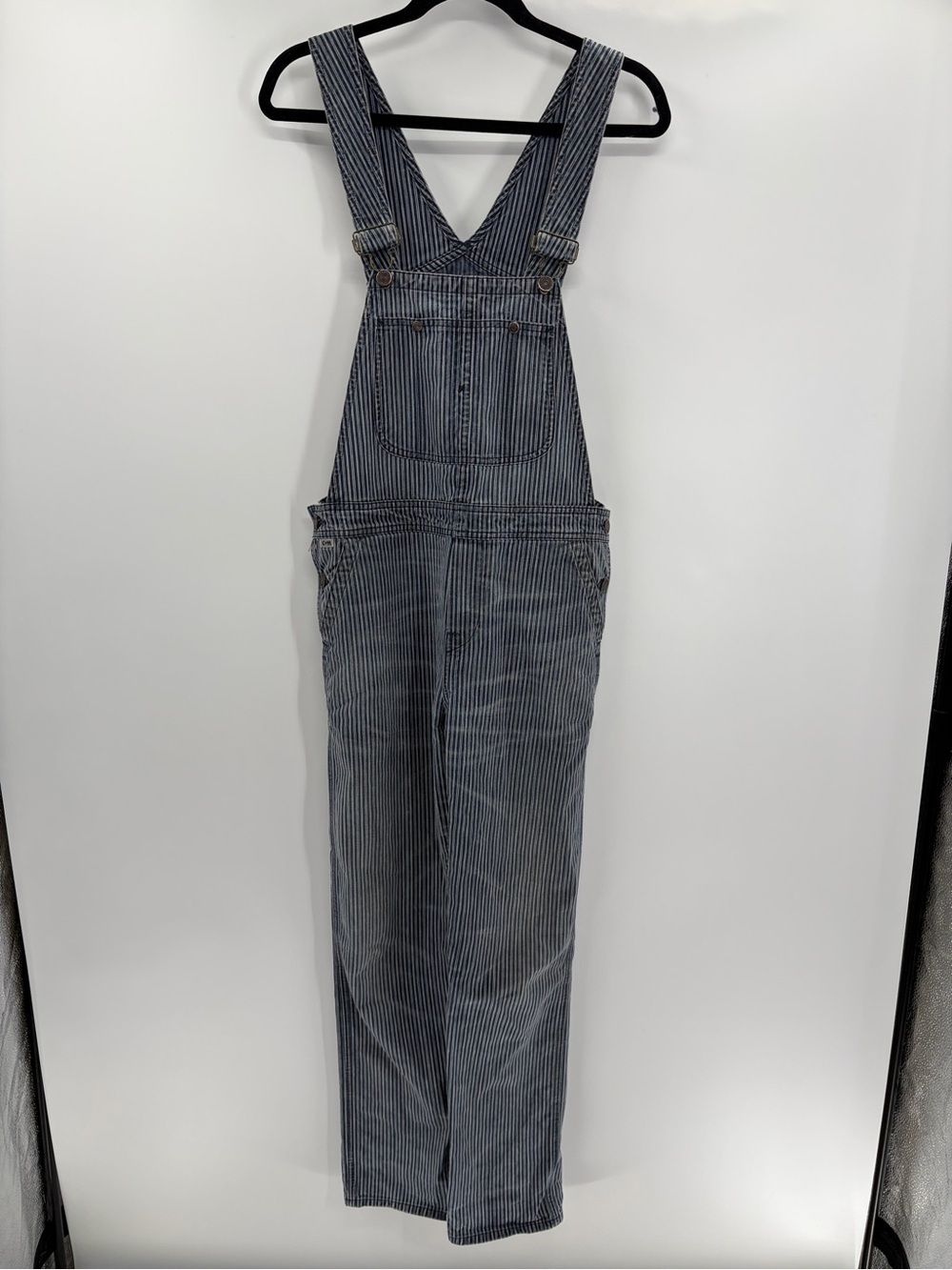 Citizens of humanity Anthropologie blue stripped overalls bib Carpenters small
